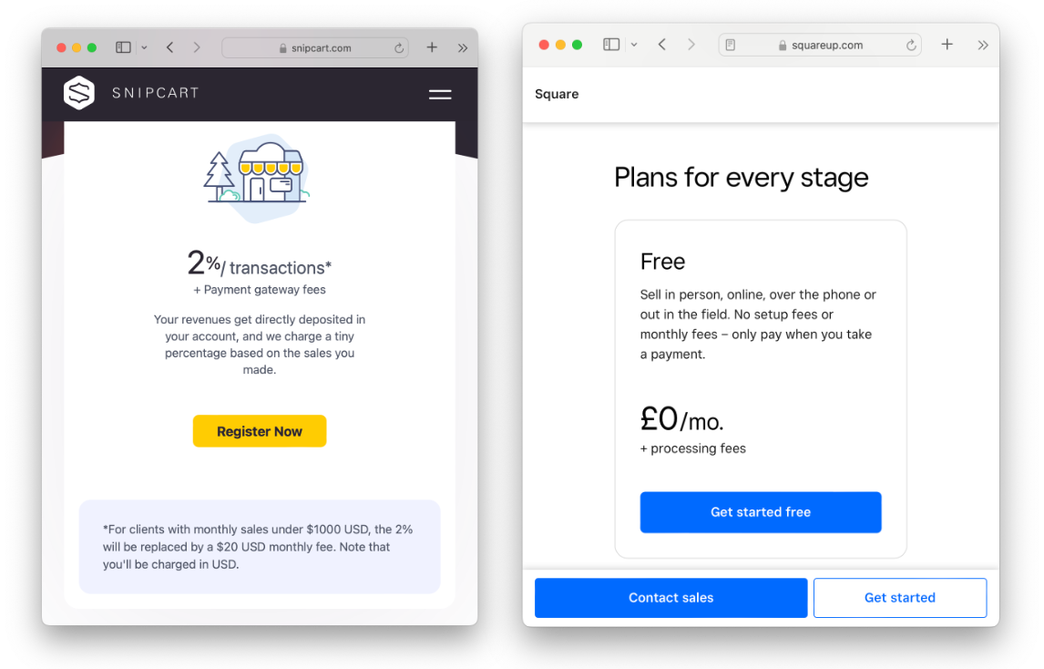 snipcart-vs-square